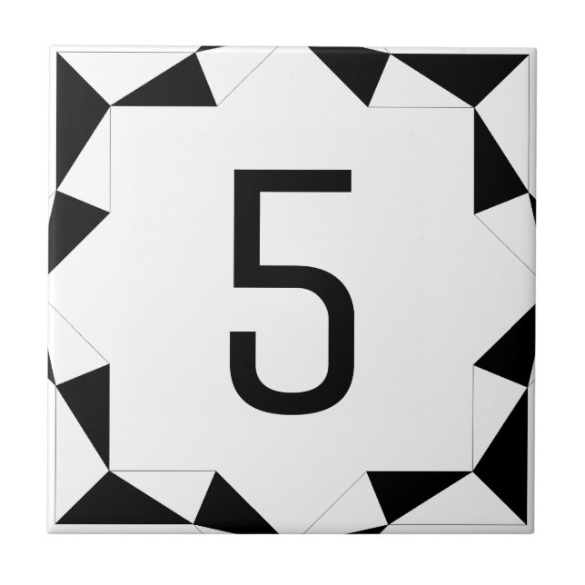 Azulejo De Cerâmica O diamante lapida preto e branco (Frente)