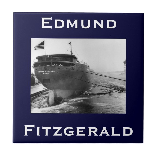 Azulejo De Cerâmica O Edmund Fitzgerald (Frente)