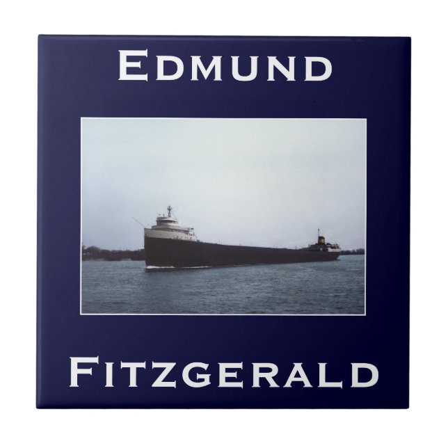 Azulejo De Cerâmica O Edmund Fitzgerald (Frente)