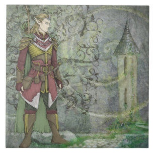 Azulejo De Cerâmica O Elven Wanderer retorna