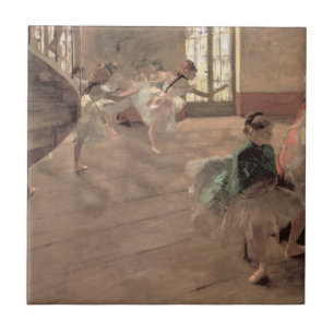 Azulejo De Cerâmica O ensaio de Edgar Degas, Arte Balé de Vintage