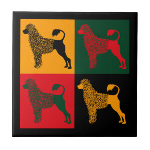 Azulejo De Cerâmica O esperto cão-d'água português