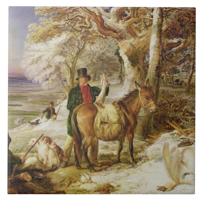 Azulejo De Cerâmica O esporte de um dia, 1826 (óleo em canvas) (Frente)