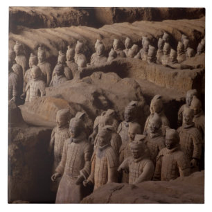 Azulejo De Cerâmica O Exército de guerreiros de terracota do Imperador