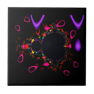 Azulejo De Cerâmica O famoso Cheio Mandelbrot define a arte frontal