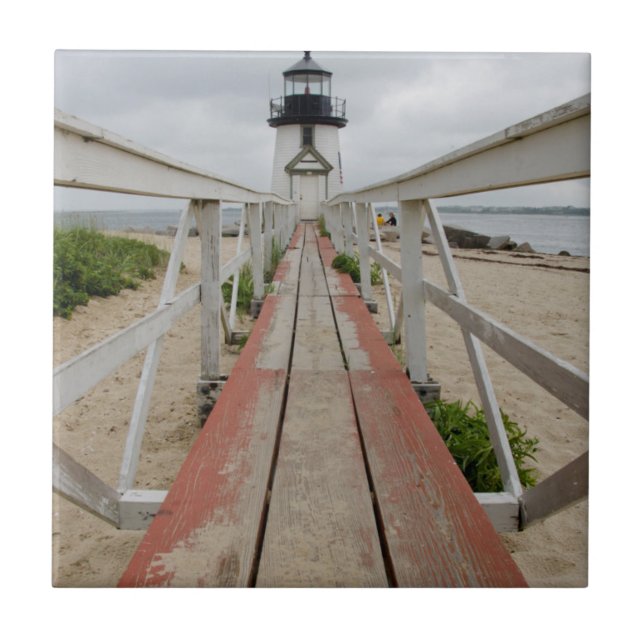 Azulejo De Cerâmica O farol atual, o último de muitos (Frente)