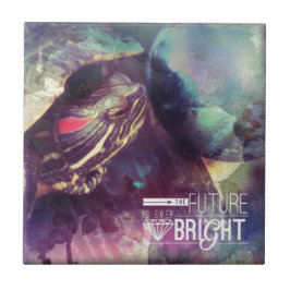 Azulejo De Cerâmica O Futuro está Brilhante, Myrtle, a Tartaruga