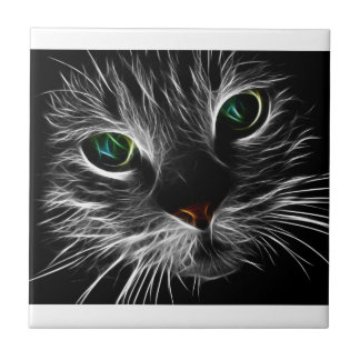 Azulejo De Cerâmica O gato "elétrico"