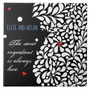 Azulejo De Cerâmica O ingrediente secreto é amor personalizado