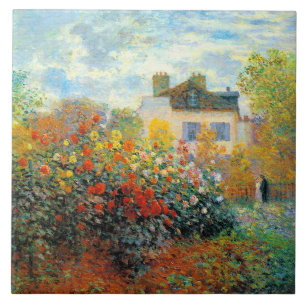 Azulejo De Cerâmica O Jardim do Monet na Argenteuil Fine Art