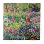 Azulejo De Cerâmica O Jardim Íris de Claude Monet<br><div class="desc">O Jardim Íris de Claude Monet. Visite minha loja para obter um design mais interessante e mais opções de cores => zazzle.com/colorfulworld*</div>