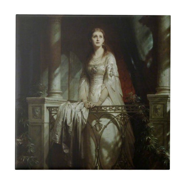 Azulejo De Cerâmica O Juliet de William Shakespeare (Frente)