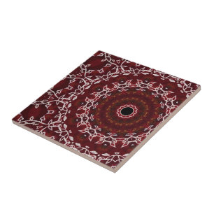 Azulejo De Cerâmica O Labirinto Escarlate