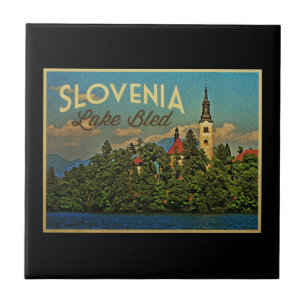 Azulejo De Cerâmica O lago sangrou Slovenia