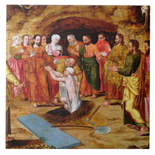 Azulejo De Cerâmica O levantamento de Lazarus