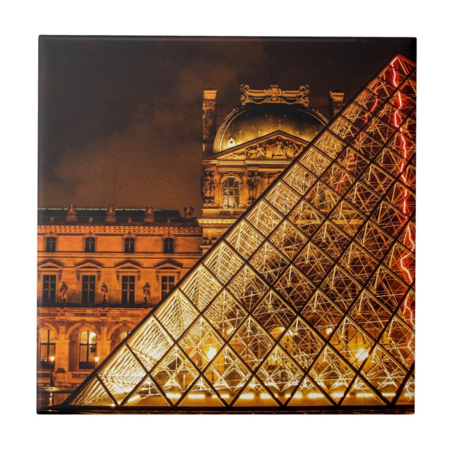 Azulejo De Cerâmica O Louvre (Frente)