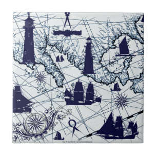 Azulejo De Cerâmica o mapa azul 2 dos fernandes tony