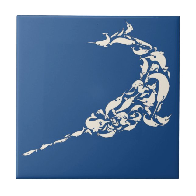 Azulejo De Cerâmica O Narwhal de Narwhals (Frente)