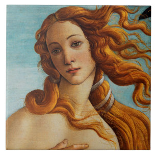 Azulejo De Cerâmica O Nascimento de Vênus (detalhe), Sandro Botticell