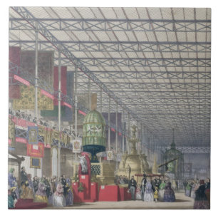 Azulejo De Cerâmica O Nave britânico da grande exposição, 1851 (co