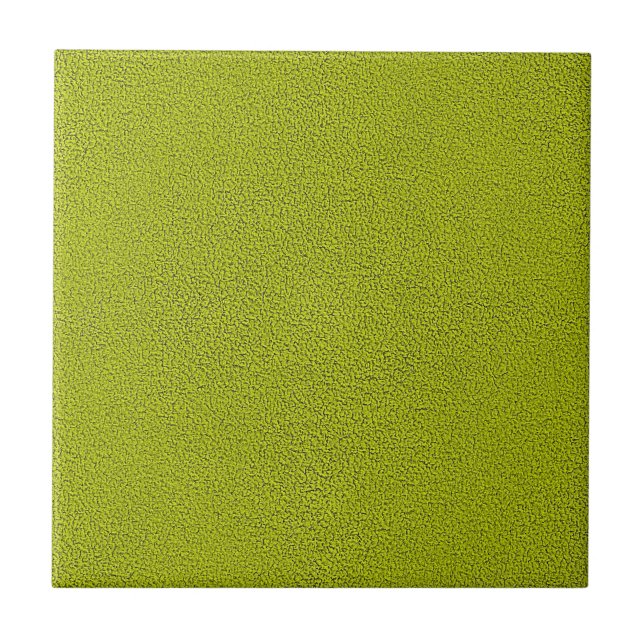 Azulejo De Cerâmica O olhar do Snuggly Chartreuse Green Suede (Frente)
