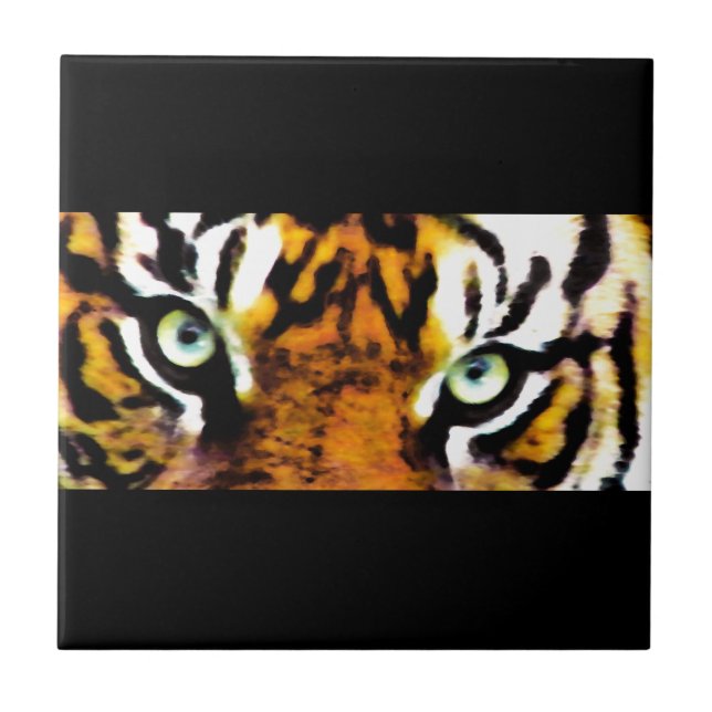 AZULEJO DE CERÂMICA  O OLHO DE TIGER_ (Frente)