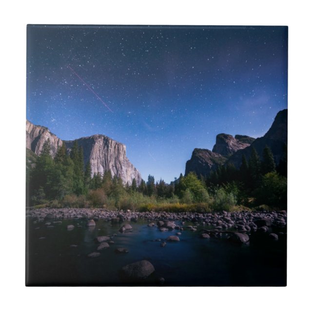 Azulejo De Cerâmica O parque nacional da Via Láctea | Yosemite (Frente)