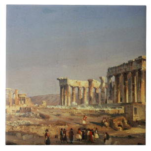 Azulejo De Cerâmica O Partenon, 1863