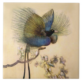 Azulejo De Cerâmica “O Pássaro Mais Bonito” por Warwick Goble