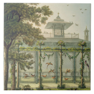 Azulejo De Cerâmica O Pheasantry, gravado por Joseph Constantim Sta
