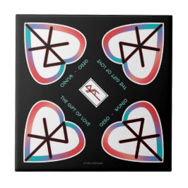 Azulejo De Cerâmica O presente do amor Bindrune