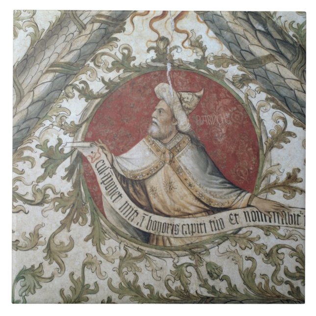 Azulejo De Cerâmica O profeta Baruch, do d'Annunciazion do Loggia (Frente)