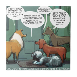 Azulejo De Cerâmica O que os cães temem Rick London Engraçado