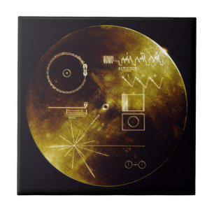Azulejo De Cerâmica O registro dourado do explorador