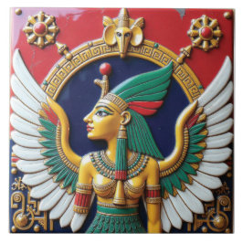 Azulejo De Cerâmica O Reinado Dourado de Nephthys