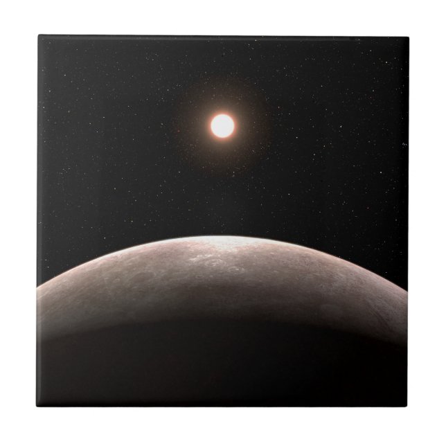 Azulejo De Cerâmica O Rocky Exoplanla Lhs 475 B E A Sua Estrela Anfitr (Frente)