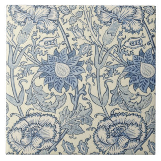 Azulejo De Cerâmica O rosa e aumentou por William Morris 1890