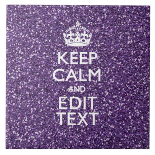 Azulejo De Cerâmica O roxo do encanto mantem a calma personalizada