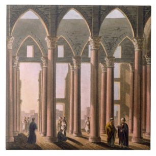 Azulejo De Cerâmica O Salão de Joseph no castelo do Cairo, chapeia 31