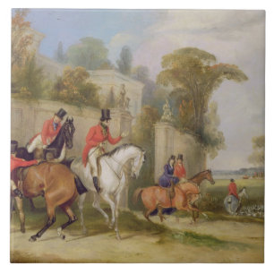 Azulejo De Cerâmica O Salão do solteiro, a reunião, 1835 (óleo em