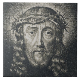 Azulejo De Cerâmica O Santo Rosto coroado de espinhos