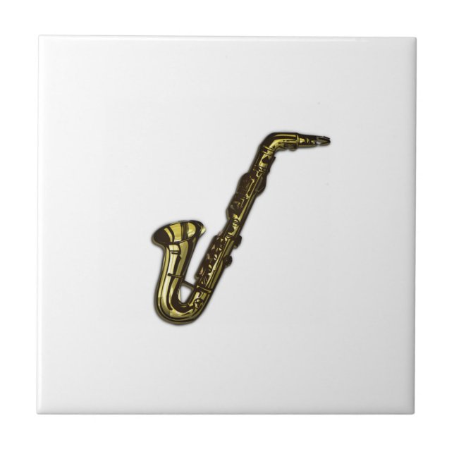 Azulejo De Cerâmica O Saxofone (Frente)
