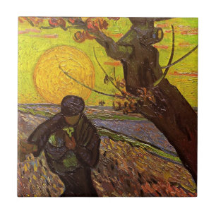 Azulejo De Cerâmica O Semeador por Vincent van Gogh