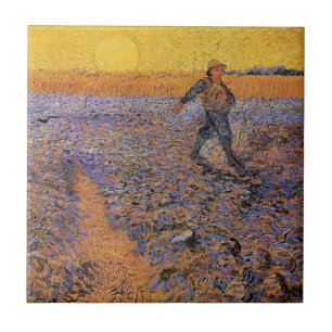 Azulejo De Cerâmica O Semeador por Vincent van Gogh