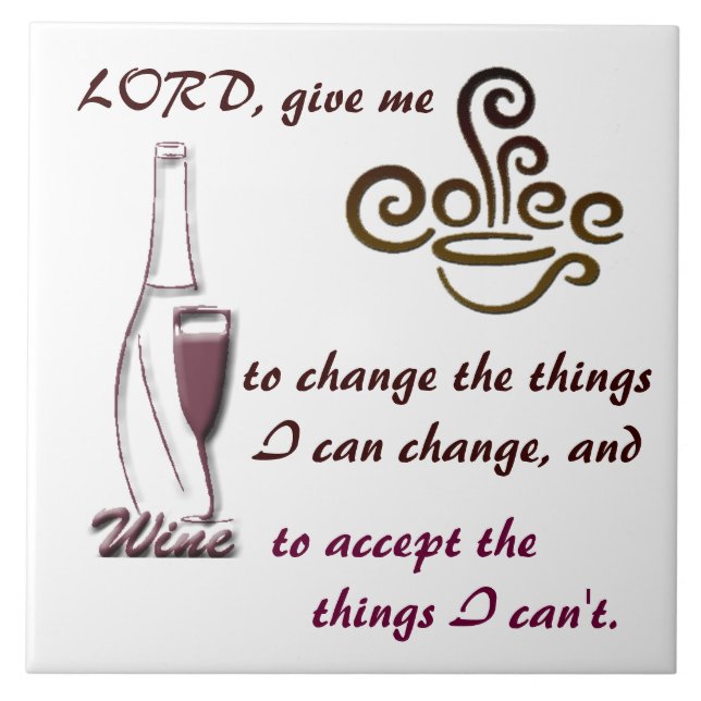 Azulejo De Cerâmica O senhor, dá-me o café…. (Frente)