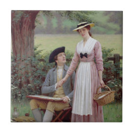 Azulejo De Cerâmica O Senhor de Burleigh e seu Verdadeiro Amor