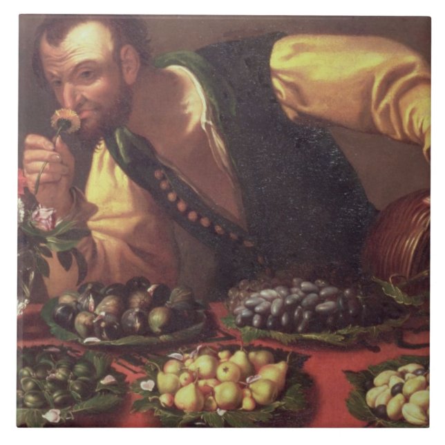 Azulejo De Cerâmica O sentido de cheiro (Frente)