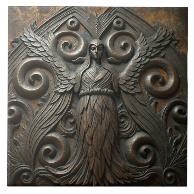 Azulejo De Cerâmica O Símbolo de Bronze (Frente)