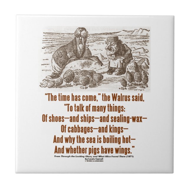 Azulejo De Cerâmica O tempo tem o carpinteiro vindo da morsa (o (Frente)