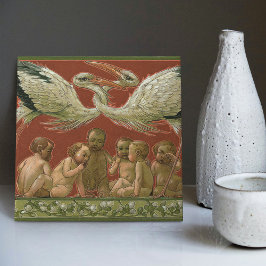 Azulejo De Cerâmica O Tender de Anton Seder armazena Art Nouveau Wall